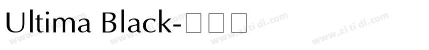 Ultima Black字体转换